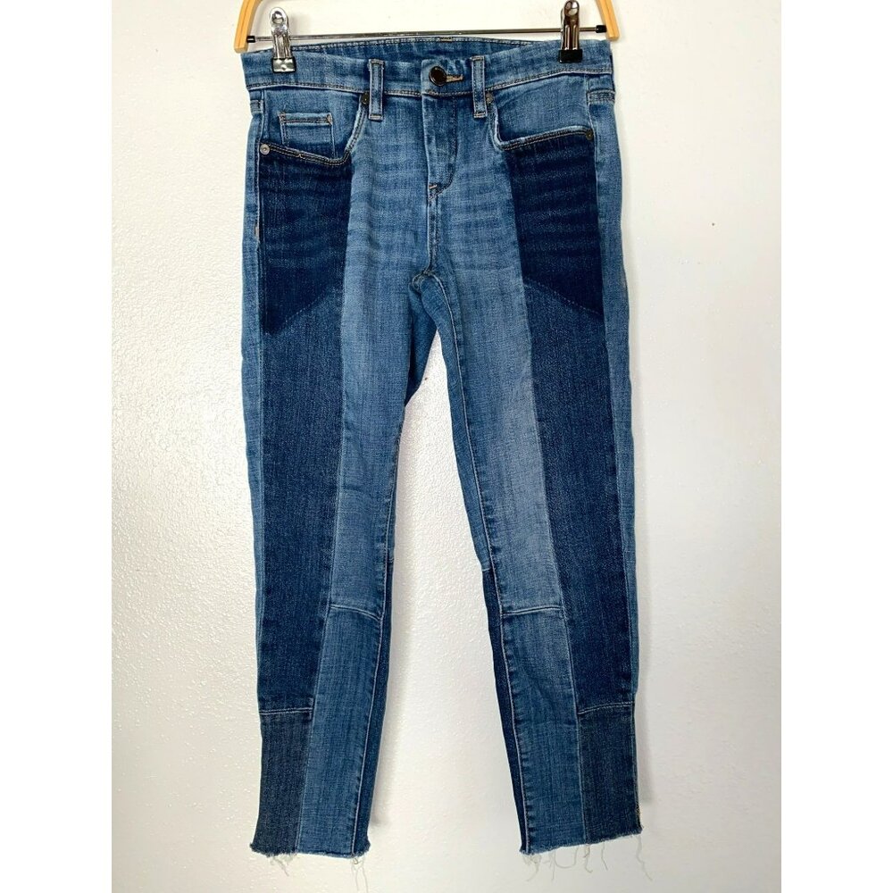 BLANKNYC Patchwork Skinny Crop Jeans
